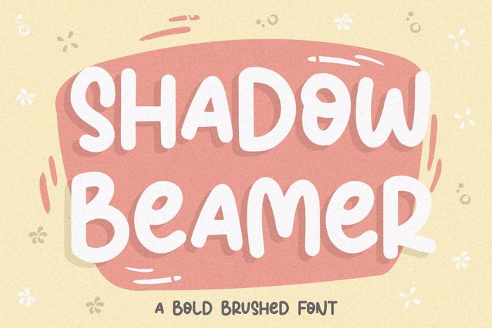 Shadow Beamer Font poster