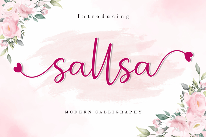 Sallsa Font poster