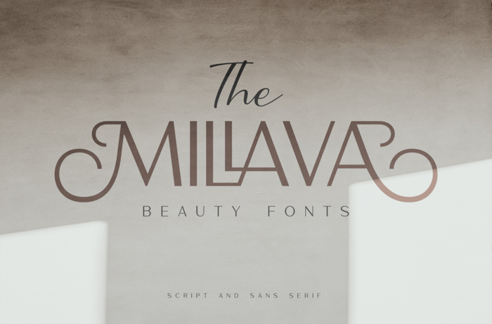 The Millava Font poster