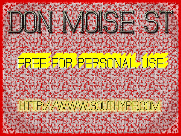 Don Moise St Font poster