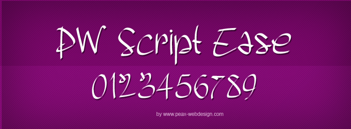 PWScriptease Font poster