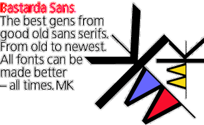 Bastardus Sans Font poster