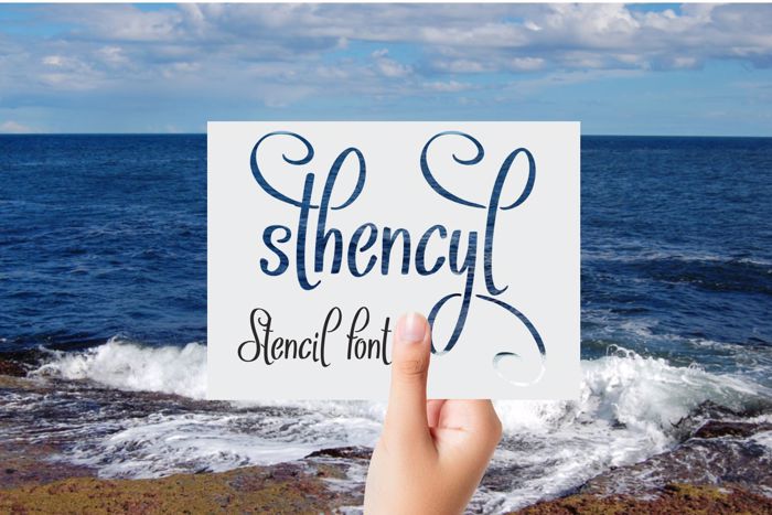 Sthencyl Font poster