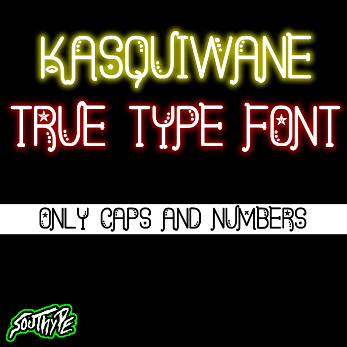Kasquiwane St Font poster