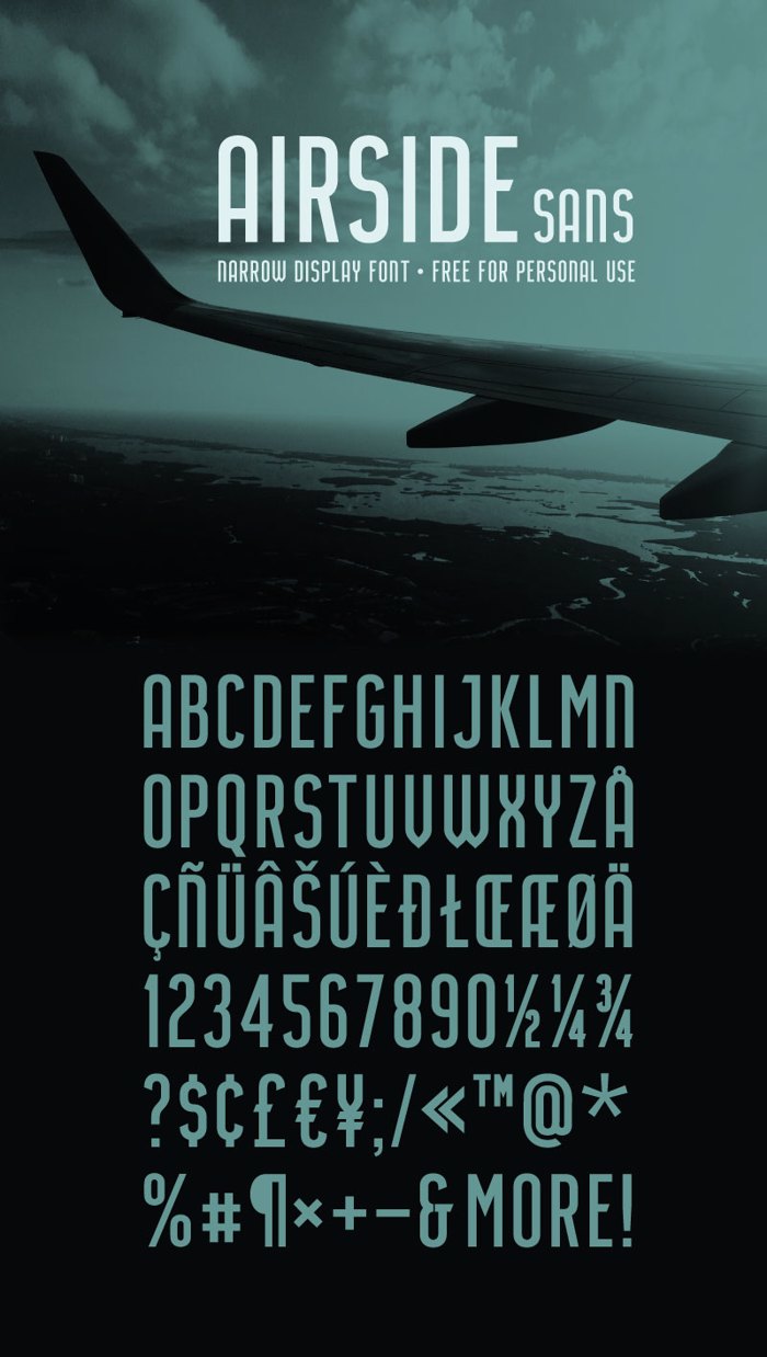Airside Sans Font poster