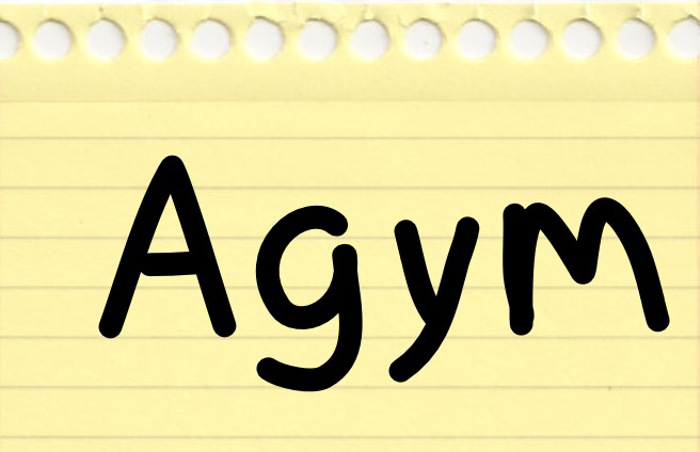 Agym Font poster