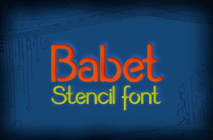 Babet Font poster