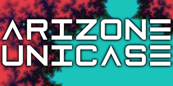 Arizone Unicase Font poster
