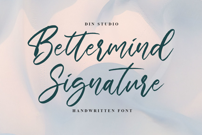 Bettermind Signature Personal U Font poster