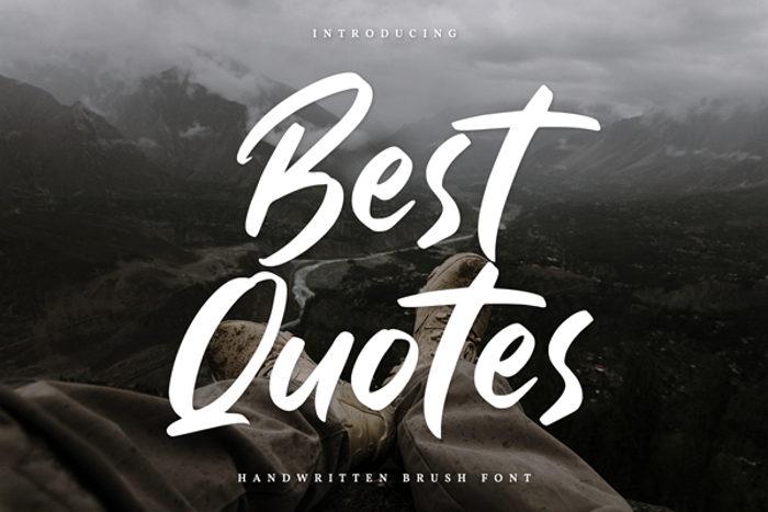 Best Quotes Font poster