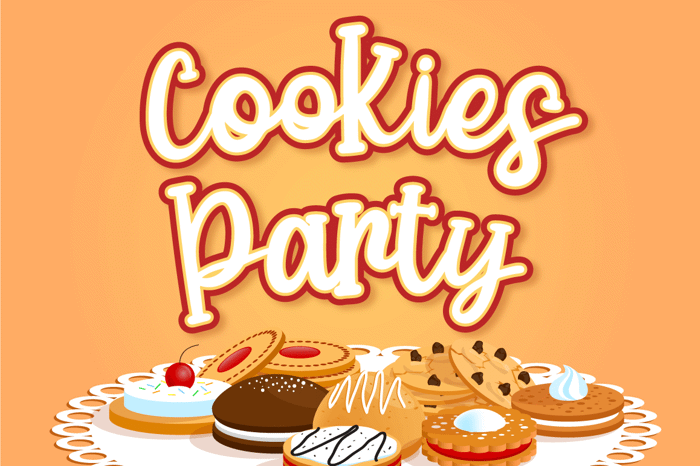 Cookies Party Font poster