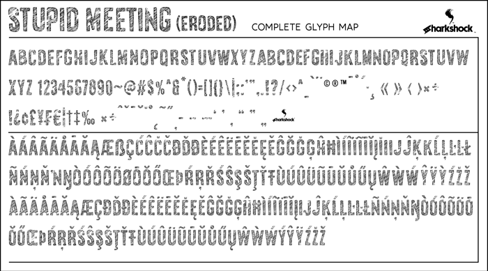 Stupid Meeting Font poster