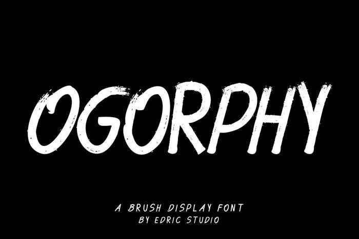 Ogorphy Font poster