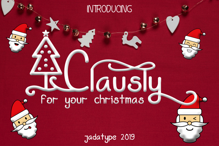 Clausly Font poster