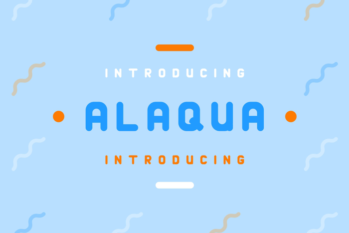 Alaqua Font poster