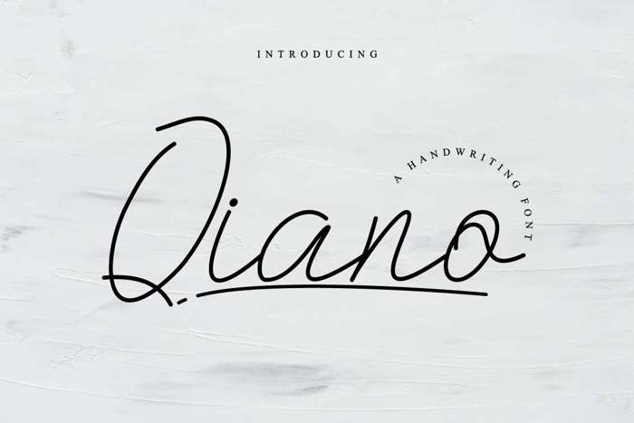 Qianno Font poster