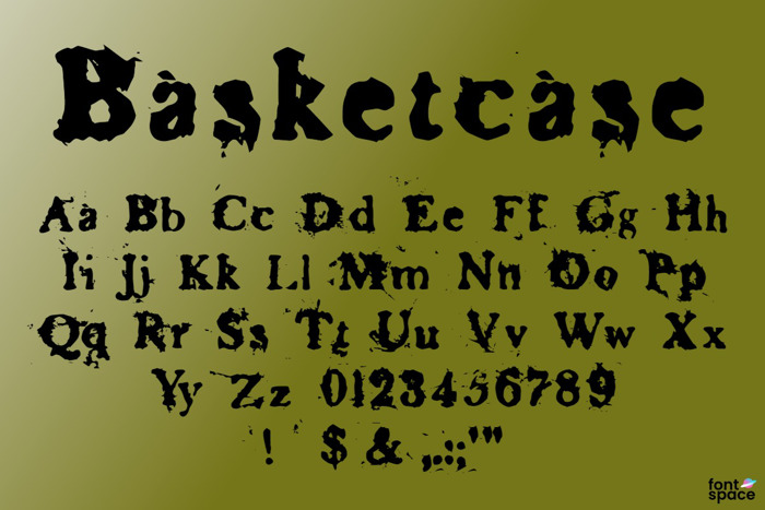 Basketcase Font poster
