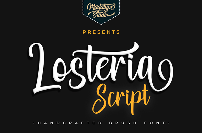 Losteria Font poster