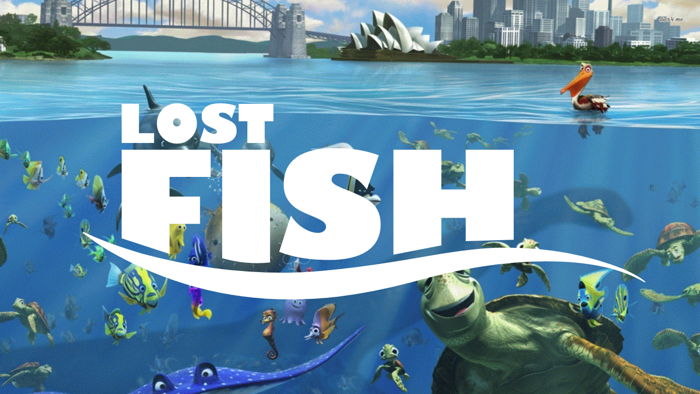Lost Fish Font poster