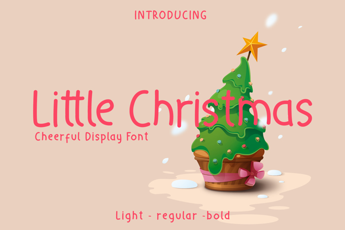Little Christmas Font poster