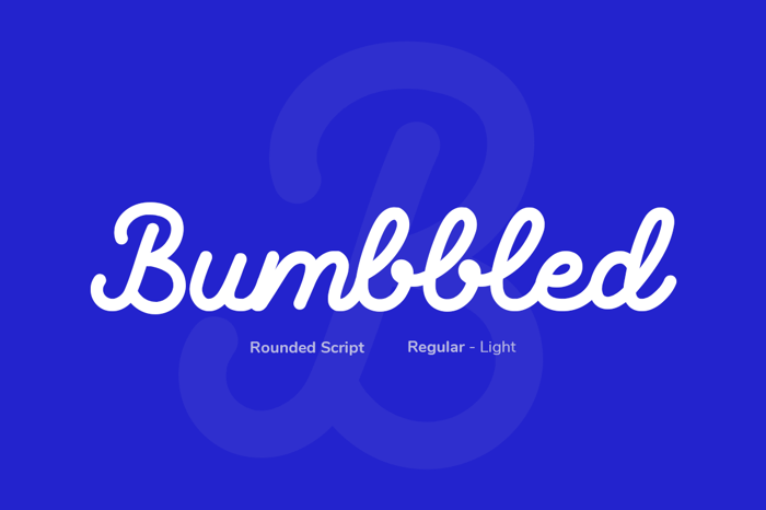 Bumbbled - Light Font poster