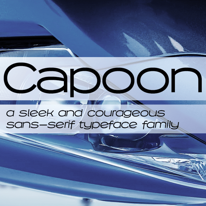 Capoon Font poster