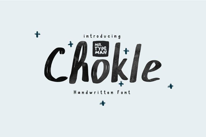 Chokle Font poster