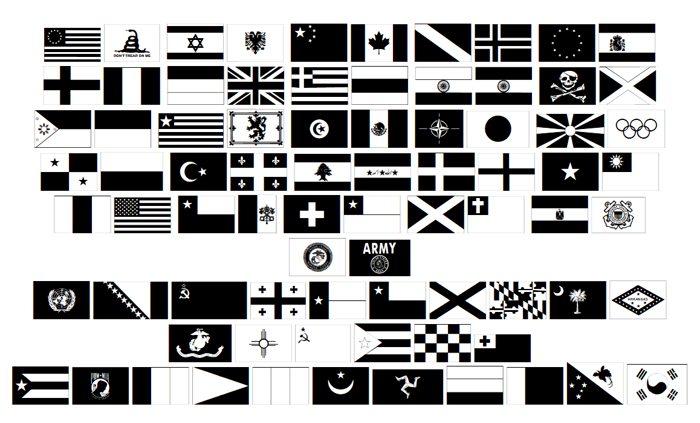 Raise Your Flag Font poster