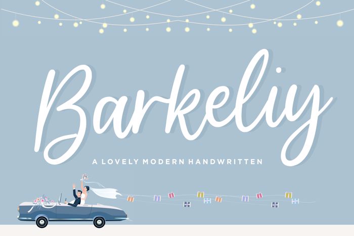 Barkeliy Font poster
