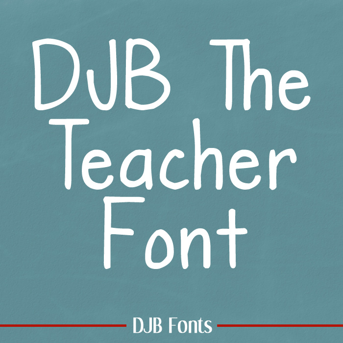 DJB The Teacher Font poster