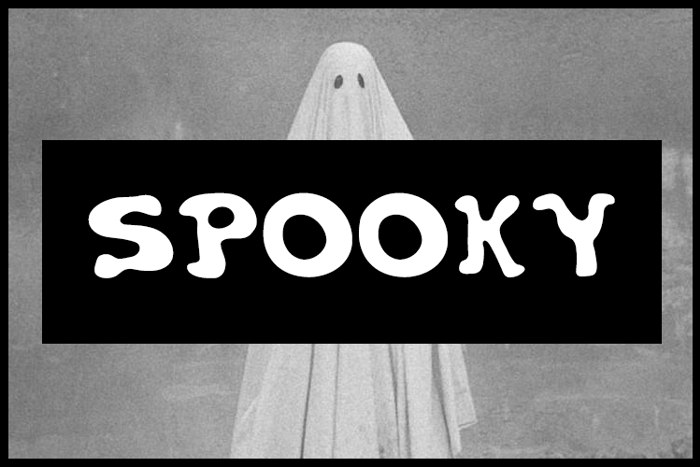 Spooky Font poster