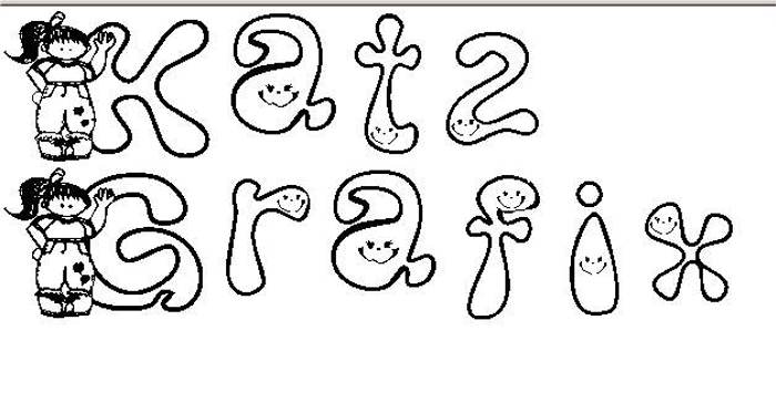 KG FONTGIRL Font poster