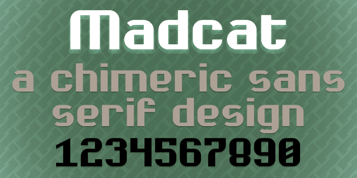 Madcat Font poster