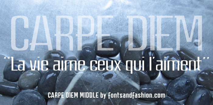 CARPE DIEM MIDDLE demo Font poster