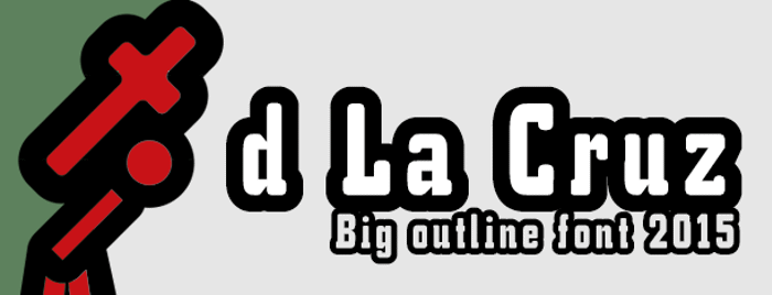 d La Cruz Font poster