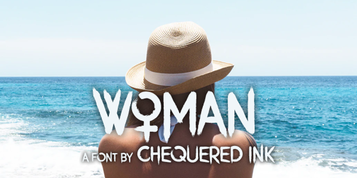 Woman Font poster