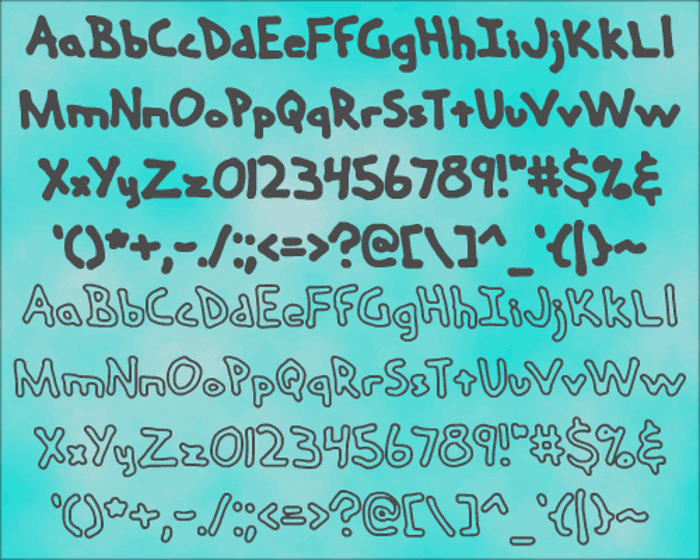Hand Me Down BRK Font poster