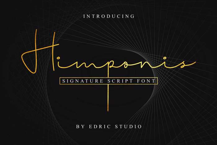 Himponis Font poster