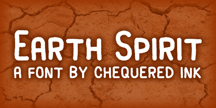Earth Spirit Font poster