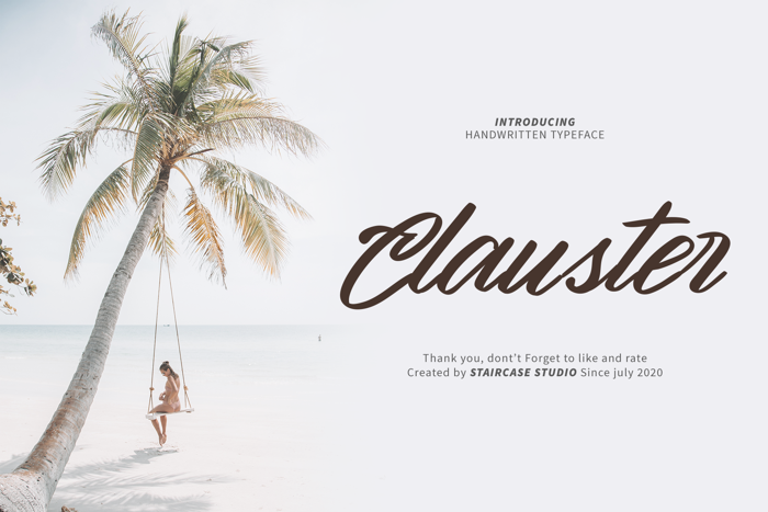 Clauster Font poster