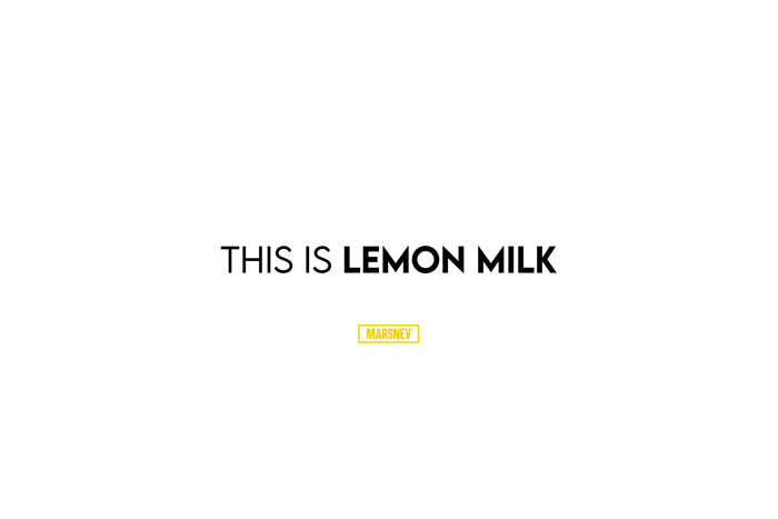LEMON MILK Font poster