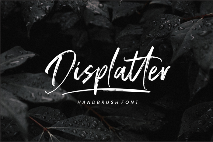 Displatter Font poster