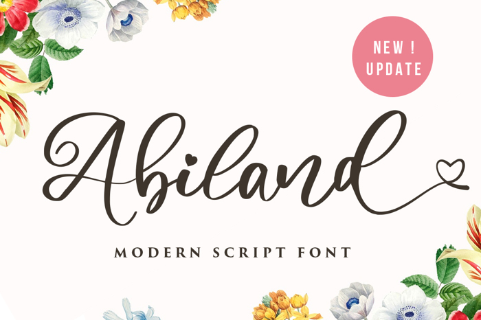 Abiland Font poster