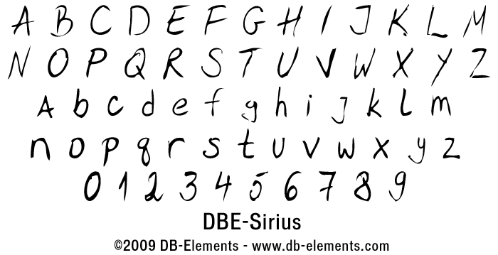 DBE-Sirius Font poster