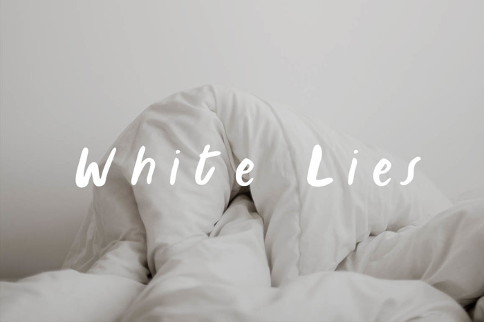 White Lies Font poster