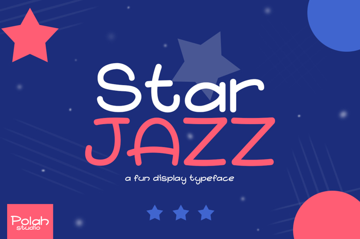 Star Jazz Font poster