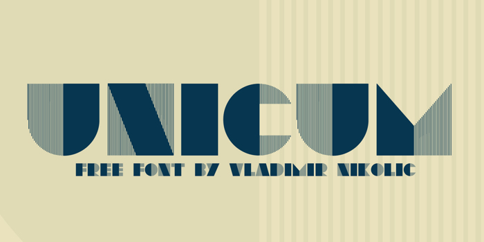 Unicum Font poster