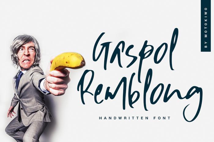 Gaspol Remblong Font poster