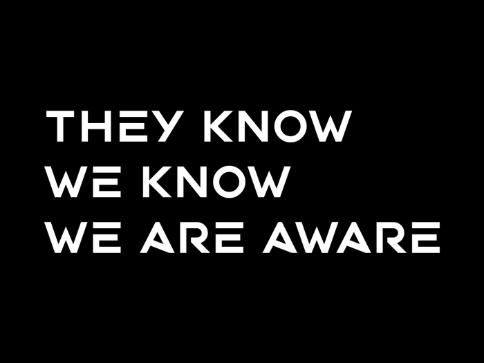 Aware Font poster
