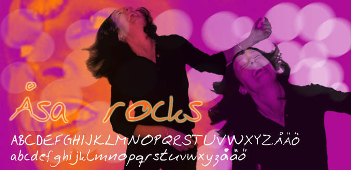 Asa Rocks Font poster